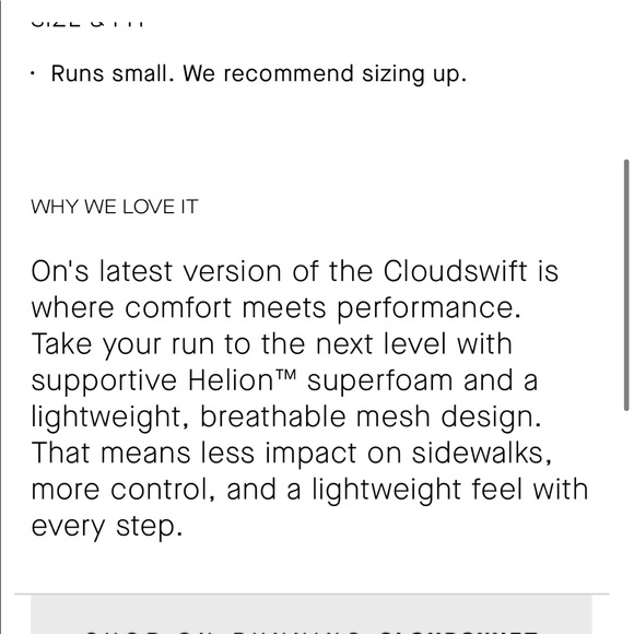 On Cloudswift sneakers NWOT size 6 - Picture 16 of 16